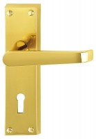 Carlisle Brass Door Handles M30 Victorian Lever Lock Polished Brass 21.05